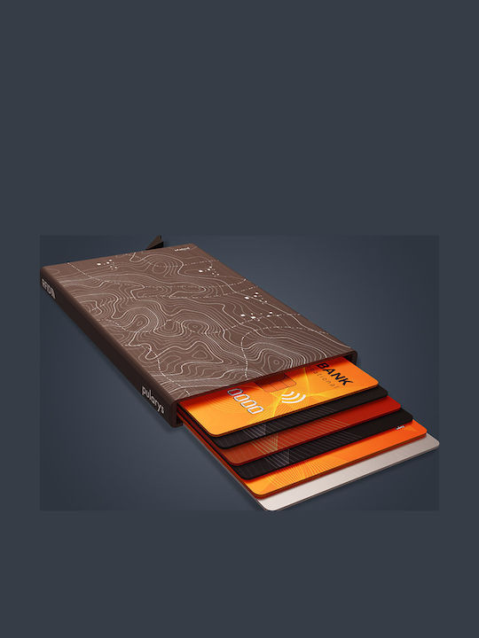 Zen Men's Wallet Classic with RFID Topo-graphic