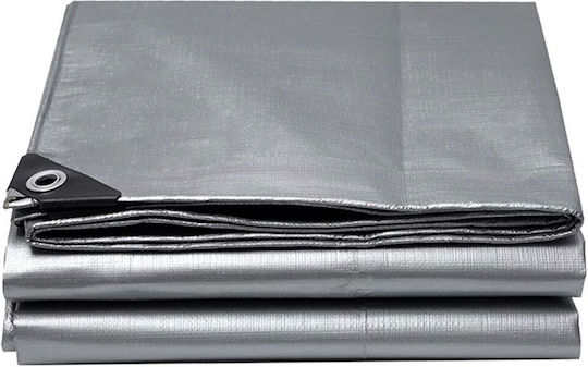 Grasher Waterproof Tarpaulin 190gr/m² 8x6m. Heavy Duty Gray