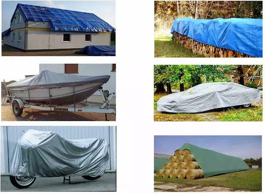 Bradas Αδιάβροχος Μουσαμάς 90gr/m² 5x8μ. Ελαφρού Τύπου Λευκός