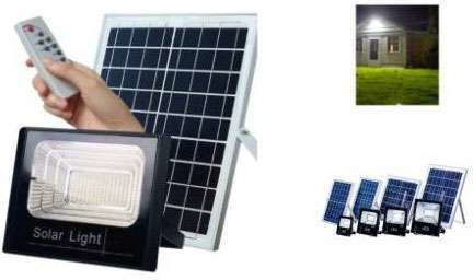Rixme Αδιάβροχος Слънчев LED Προβολέας 300W Студено бяло 6500К με Τηλεχειριστήριο IP67