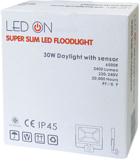 220-240vac LED Floodlight 20W Cold White 6500K