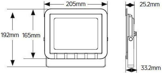 Geyer Rezistent la apă Proiector LED 50W Alb Natural 4000K IP65