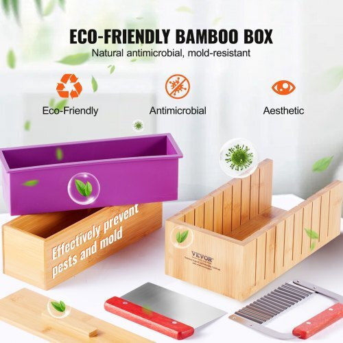 Vevor Soap Making Kit Cutting Box Silicone Mold Cutters Bags & Stickers Fzqdsqgmjqgd1up7yv0