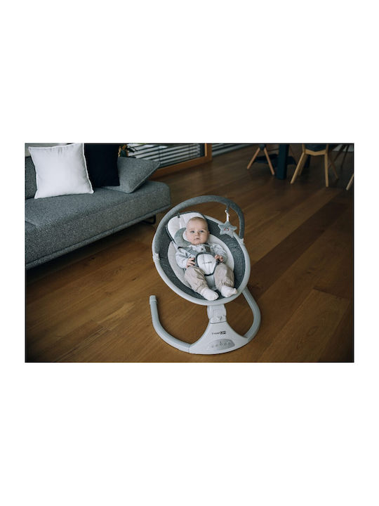 FreeOn Elektrisch Baby Relax Schaukel Elite Swing mit Musik Gray für Kind bis 9kg