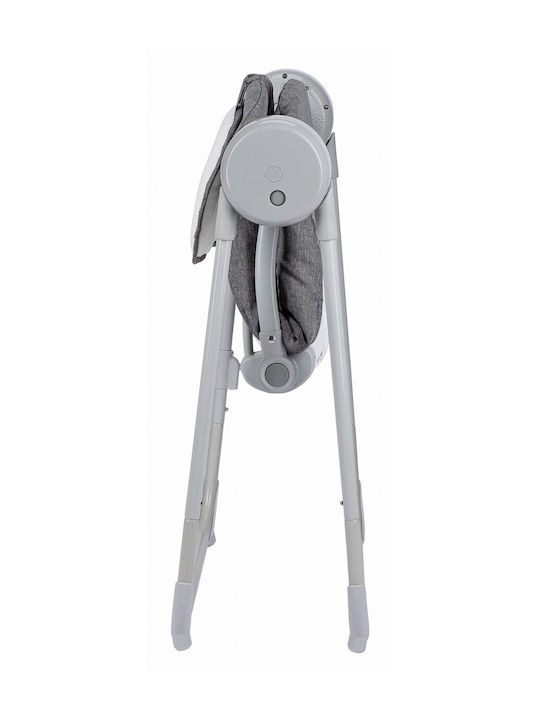 FreeOn Elektrisch Baby Relax Schaukel Snuggy Swing mit Musik Dark Grey Lines für Kind bis 9kg