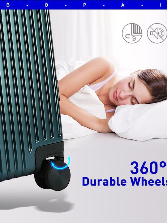 Bopai Mittlerer Hartschalenkoffer Schwarz mit 4 Rädern Höhe 65cm