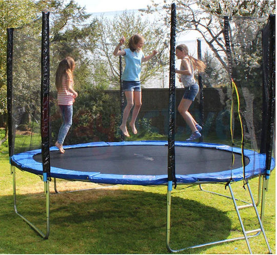 Dream House Trampolin Gymnastik Durchmesser 305cm mit Netz & Leiter