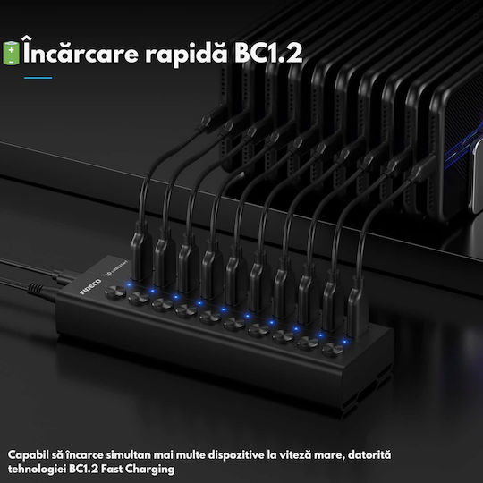 Хъб 10 Порта USB 3.2 с Връзка USB-A / USB-C