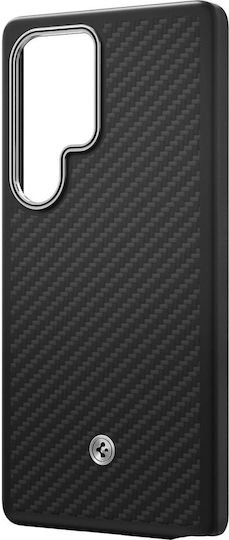 Samsung Aramid Silicone Case Задна корица Aramid Fiber Черен (Galaxy S25 Ultra)