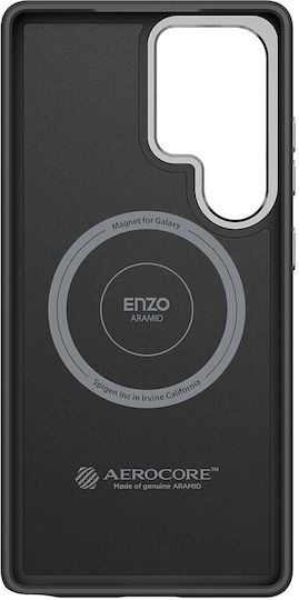 Samsung Aramid Silicone Case Задна корица Aramid Fiber Черен (Galaxy S25 Ultra)