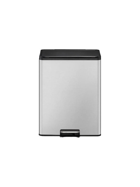 Eko Essential Recycler Bin Pedal 20+20 Liters 2 Compartments Stainless Steel