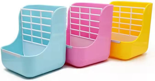 Hranitor pentru Iepuri 2 în 1 Fân și Hrană Uscată W15xD15xH18cm Roz