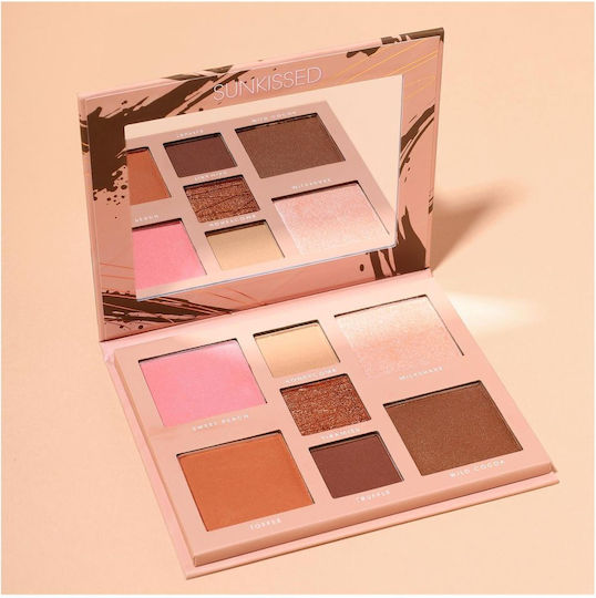 Sunkissed Παλέτα με Σκιές Ματιών σε Στερεή Μορφή Heavenly Fudge 19.2gr