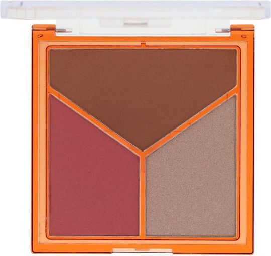Sunkissed Παλέτα με Σκιές Ματιών σε Στερεή Μορφή Chestnut Glow 17.5gr