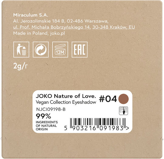 JOKO Lidschattenpalette in fester Form No 04 2gr