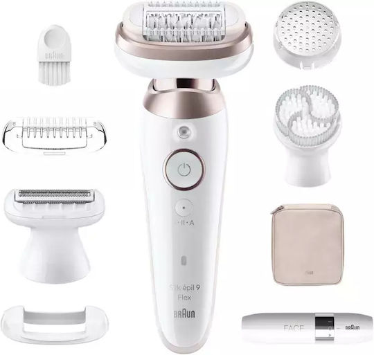 Braun Silk-epil 9 Flex Αποτριχωτική Μηχανή Epilator για Πρόσωπο & Σώμα