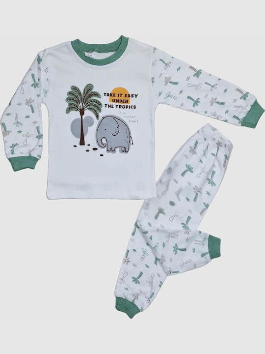 Supermini Kids' Pajamas Winter Green