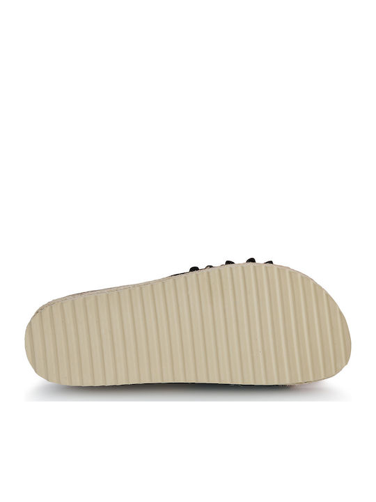 Flache Sandalen für Damen in Schwarz Farbe
