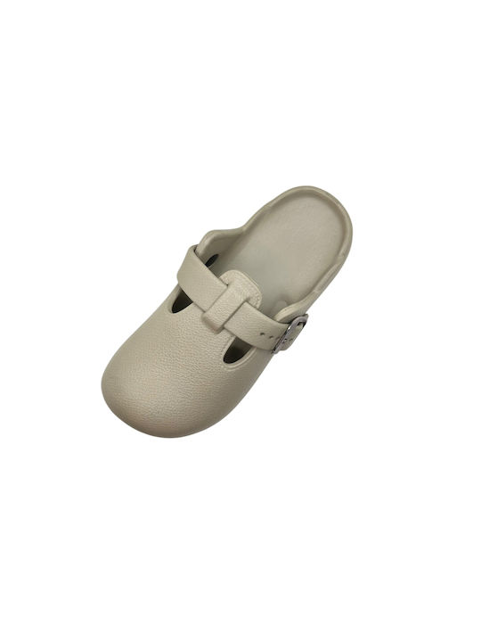 Damen Clogs Beige