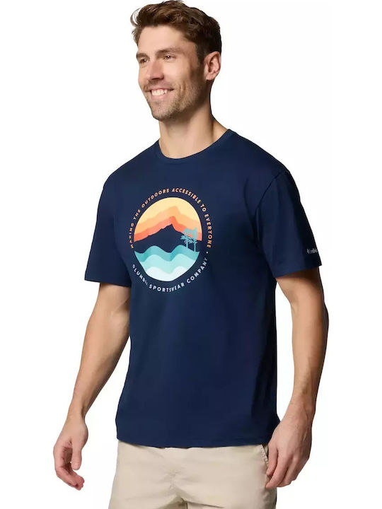 Path Lake Ii T-shirt Navy Blue