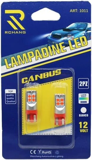 Rchang Λάμπα Αυτοκινήτου T10 Canbus LED Κόκκινο 12V