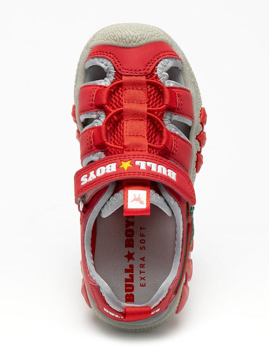Shoe Sandals with Velcro & Lights Red