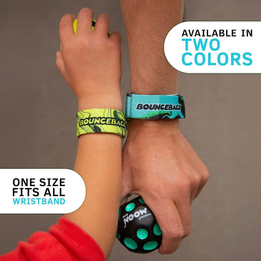 waboba Bounceback X Moon Ball Ground Ball Elastic Cord & Adjustable Velcro Bracelet Yellow 330c04a