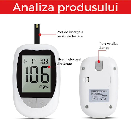 Kit Glucometru Portabil Profesional pentru Monitorizarea Glicemiei Acasă