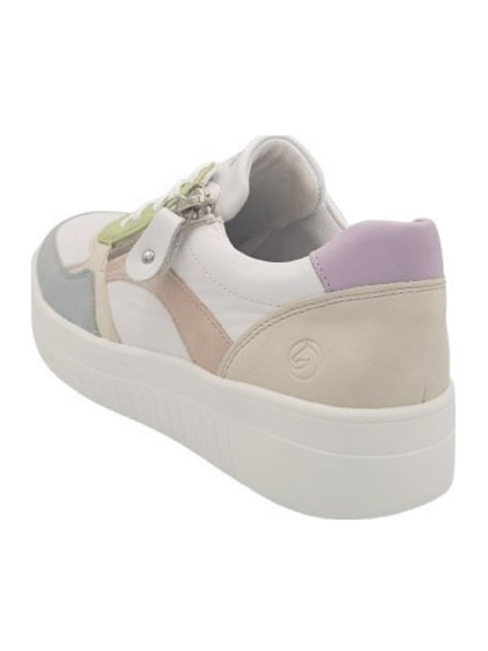 Дамски Анатомични Плоски Маратонки White Multicolour