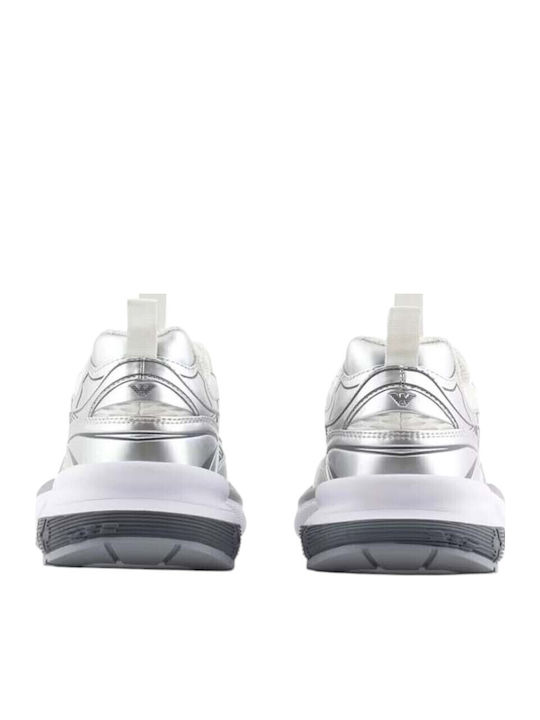 Emporio Armani Sneakers Ασημί