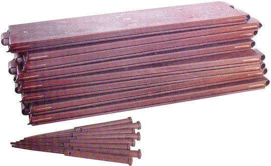 Artool Градински Жив Плет В Кафяв Цвят 57x13см 8 Бройки