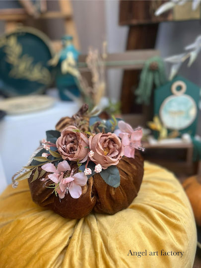 Velvet "Brown" Large Pumpkin