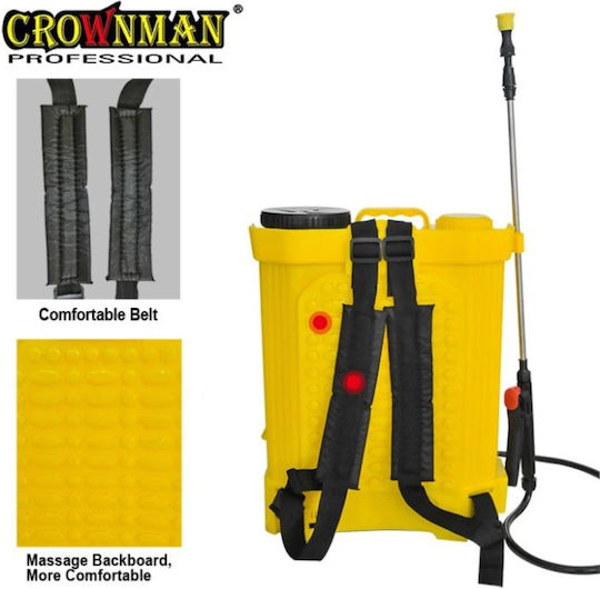 Crownman Backpack Sprayer 12V with Battery 8Ah with Capacity 16lt
