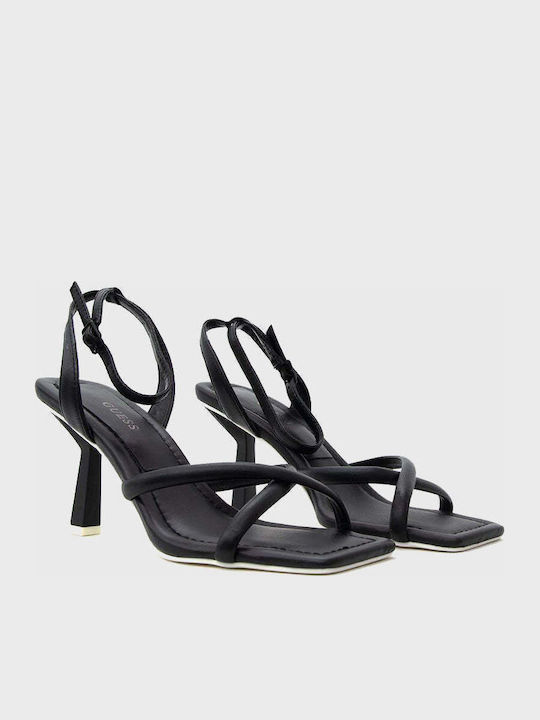 Dezza Leder Sandalen Schwarz