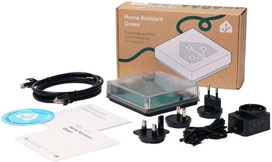 Home Assistant Green Умен хъб Wi-Fi / Zigbee / Thread Съвместим с Google Home, Apple HomeKit, Alexa, SmartThings & Matter