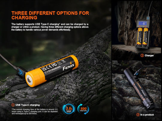 Μπαταρία Fenix Arb-l18-4000u Επαναφορτιζόμενη Usb 4000mah