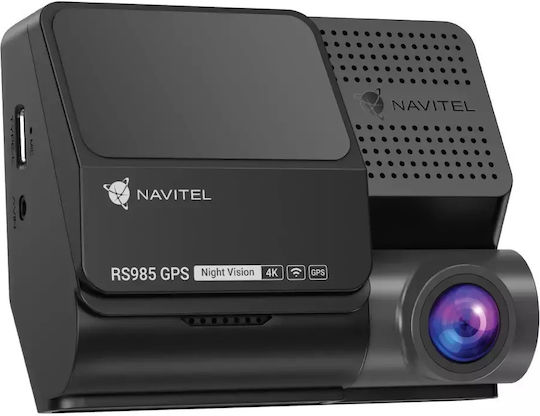 Navitel RS985 Car Digital Video Recorder Set with 4K Video Resolution and 3 Inch Screen Wi-Fi GPS and Rear Camera
