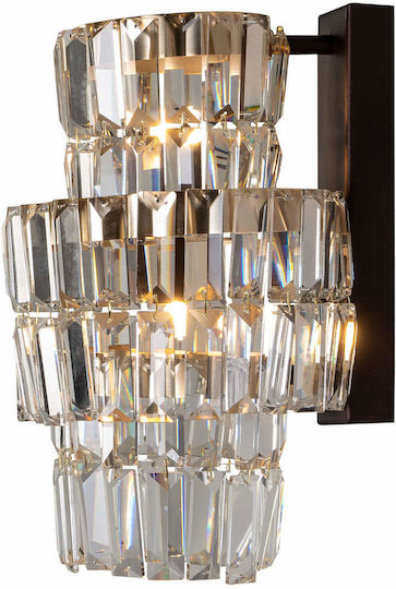 Lamp Wall Black 20x36cm