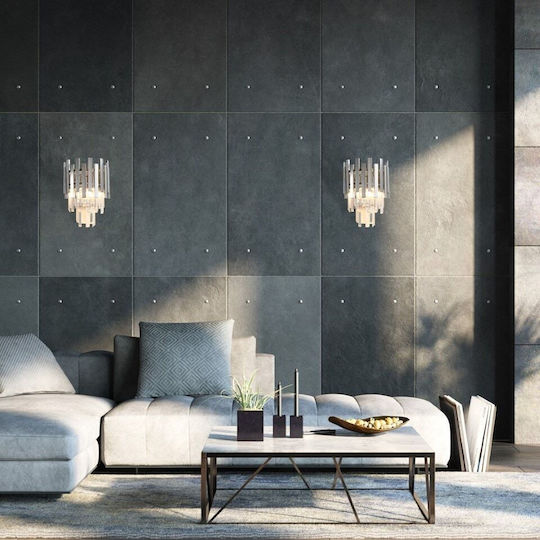 Eko Light Lamp Wall Silver 25cm