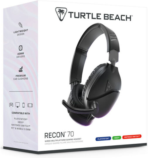 Turtle Beach Recon 70 Over Ear Gaming Headset with Connection 3.5mm