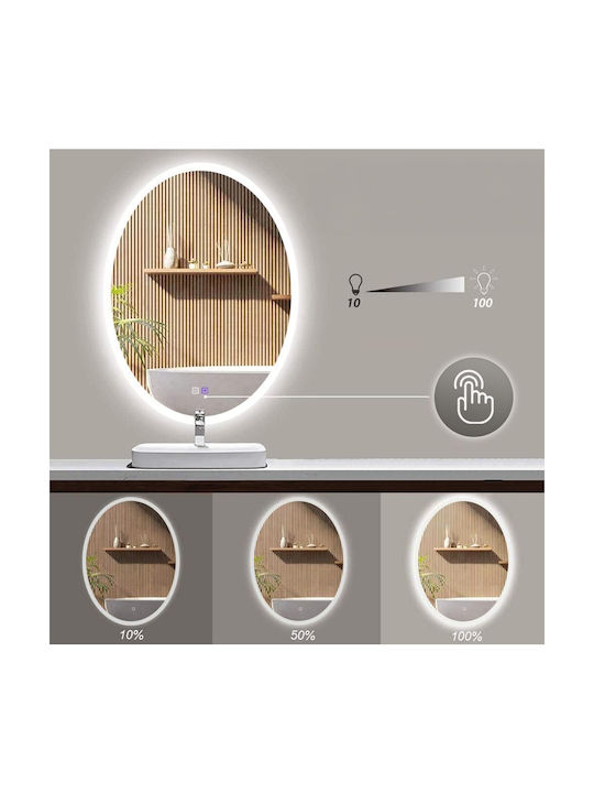 Tutumi Καθρέπτης Τοίχου με LED Φωτισμό Διαμέτρου 60cm