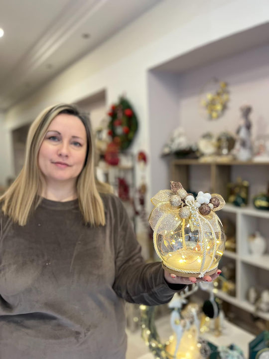 Decorative Glass Pumpkin Light