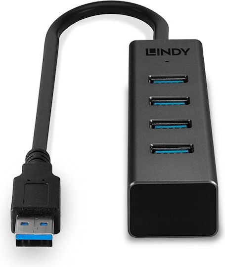 Lindy USB Хъб с 4 USB 3.2 Порта и USB-A Връзка