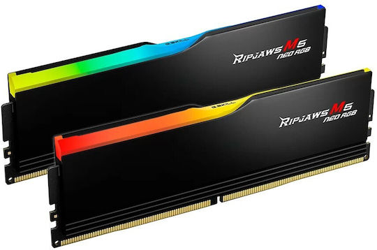 G.Skill Ripjaws M5 Neo 32GB DDR5 RAM cu 2 module (2x16GB) și Viteză 6000 pentru Desktop