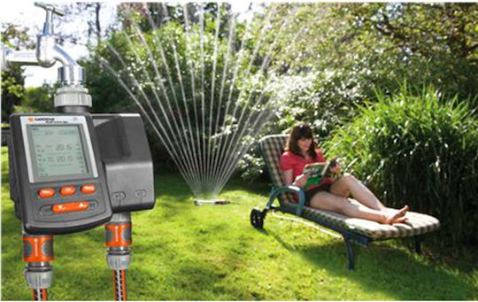 Gardena C2030 Duo Plus Προγραμματιστής Ποτίσματος Βρύσης Μπαταρίας 2 Στάσεων