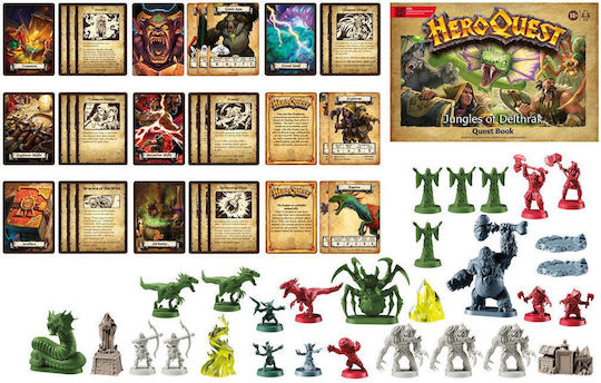 Game Expansion HeroQuest: Jungles of Delthrak Quest Pack for 2-5 Players 14+ Years Old (EN) Hasbro