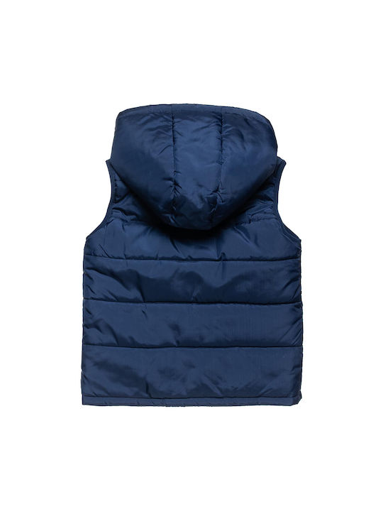 Alouette Kids Casual Jacket Sleeveless with Hood Navy Blue