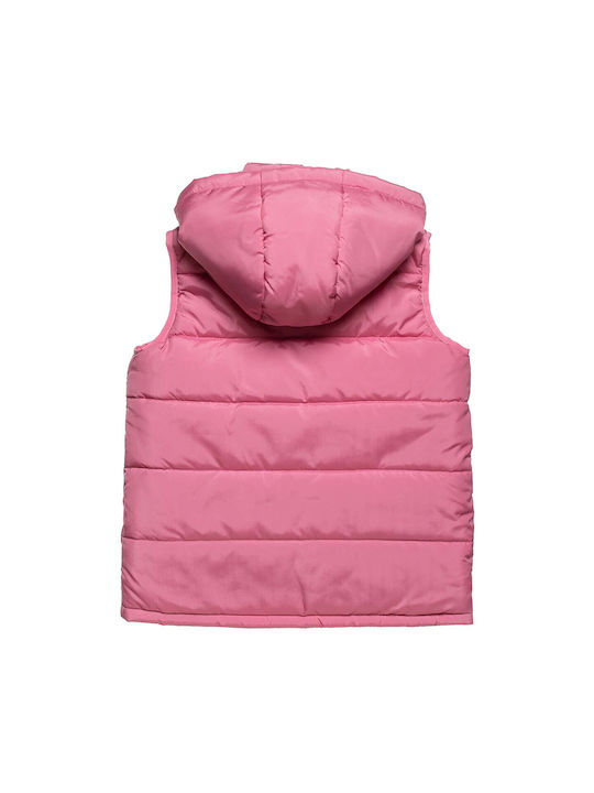 Alouette Kids Casual Jacket Sleeveless with Hood Pink