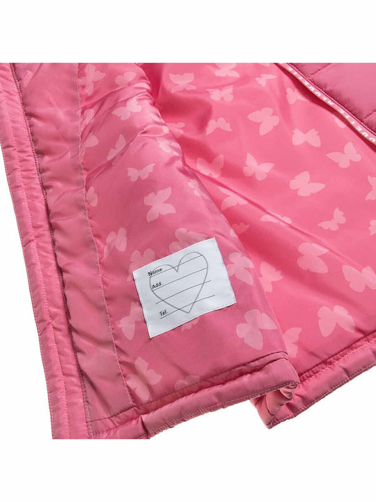Kids' Casual Jacket Sleeveless with Hood Pink