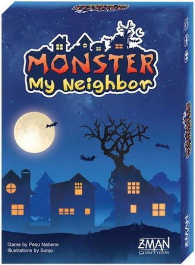 Board Game Monster My Neighbor for 3-8 Players 7+ Years Old (EN) Z-Man Games